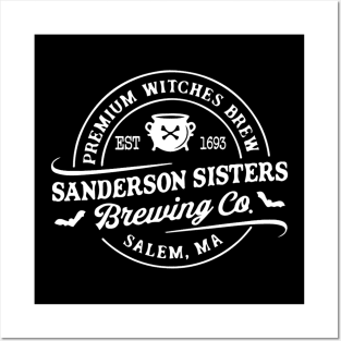 Sanderson Sisters Witches Brewing Co ,Hocus Pocus,Halloween Witch Posters and Art